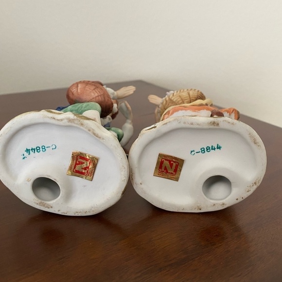 Napcoware Japan Porcelain Boy & Girl Figurines - Picture 3 of 5